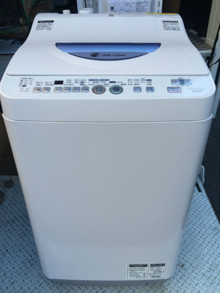 シャープ乾燥機能付き洗濯機（ES-TG55L-A）