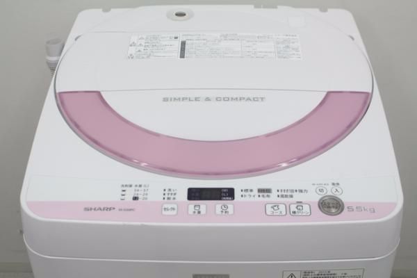SHARP 全自動洗濯機 ES-G55PC-P