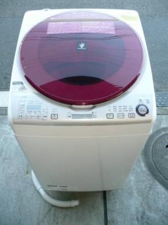SHARP シャープ 全自動洗濯機 8kg ES-TX840-R