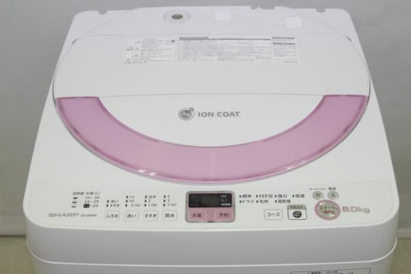 SHARP 全自動電気洗濯機 6㎏ ES-GE60N-P